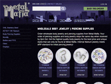 Tablet Screenshot of metalmafia.com